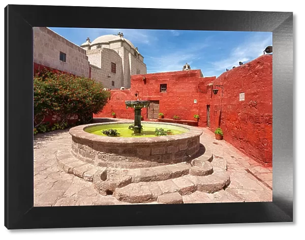 Fountain at Monastery of Santa Catalina de Siena, UNESCO, Arequipa, Arequipa Province, Arequipa Region, Peru