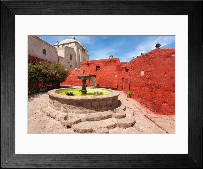 Framed Print : Fountain at Monastery of Santa Catalina de Siena, UNESCO, Arequipa, Arequipa Province, Arequipa Region, Peru Framed Print : Fountain at Monastery of Santa Catalina de Siena, UNESCO, Arequipa, Arequipa Province, Arequipa Region, Peru