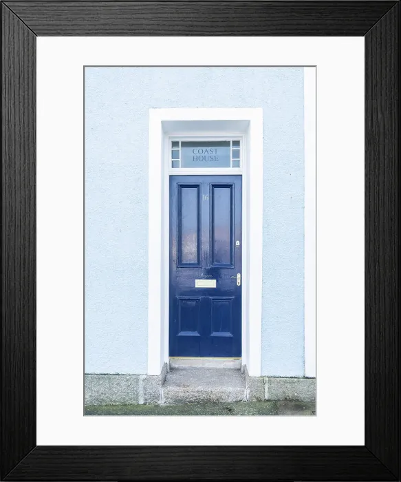 Framed Print : Blue door, St Ives, Cornwall, England, UK Framed Print : Blue door, St Ives, Cornwall, England, UK