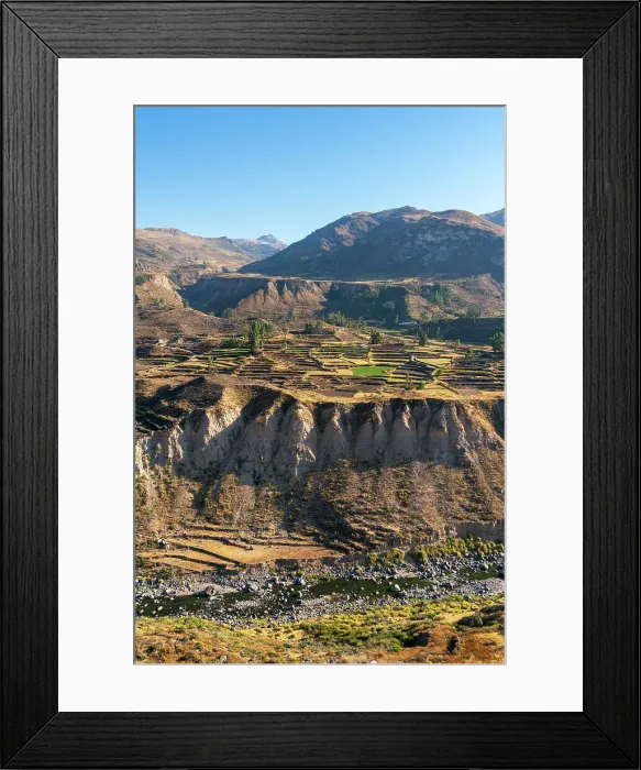 Framed Print : Canyon Colca as seen from Mirador Achoma near Achoma and Chivay, Caylloma Province, Arequipa Region, Peru Framed Print : Canyon Colca as seen from Mirador Achoma near Achoma and Chivay, Caylloma Province, Arequipa Region, Peru