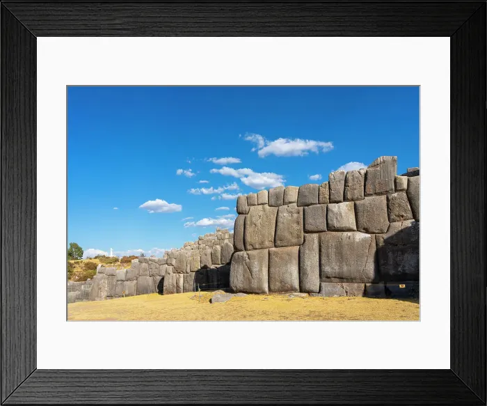 Framed Print : Stone wall at archeological site of Sacsayhuaman, UNESCO, Cusco, Cusco Province, Cusco Region, Peru Framed Print : Stone wall at archeological site of Sacsayhuaman, UNESCO, Cusco, Cusco Province, Cusco Region, Peru