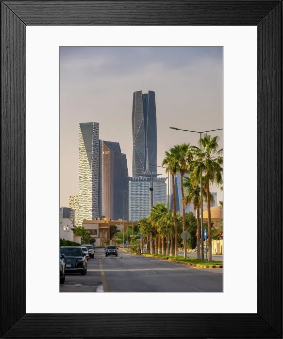 Framed Print : King Abdullah Financial District (KAFD), Riyadh, Saudi Arabia