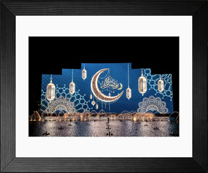 Framed Print : Ramadan decorations, Boulevard City, Riyadh, Saudi Arabia Framed Print : Ramadan decorations, Boulevard City, Riyadh, Saudi Arabia