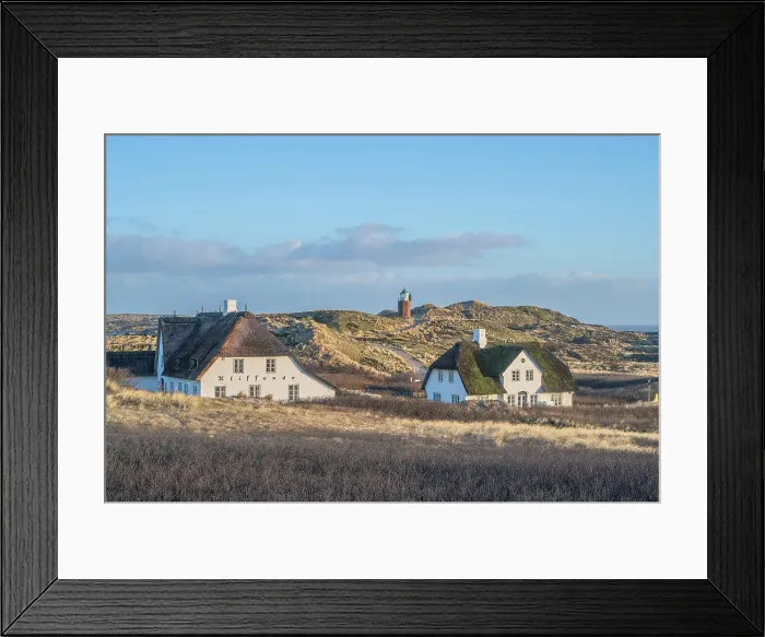 Framed Print : Thatched courtyards Kliffende near Kampen, Sylt Island, North Frisian Islands, Schleswig Holstein, Germany Framed Print : Thatched courtyards Kliffende near Kampen, Sylt Island, North Frisian Islands, Schleswig Holstein, Germany