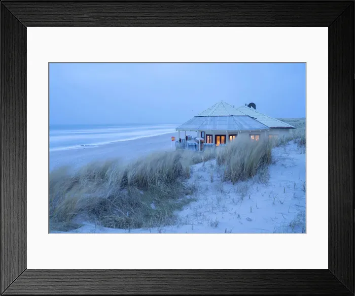 Framed Print : Kaamps 7 restaurant, Sylt Island, North Frisian Islands, Schleswig Holstein, Germany