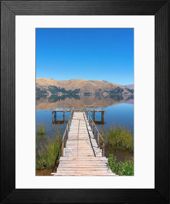 Framed Print : Pier on Laguna Pomacanchi, Acomayo Province, Cusco Region, Peru Framed Print : Pier on Laguna Pomacanchi, Acomayo Province, Cusco Region, Peru