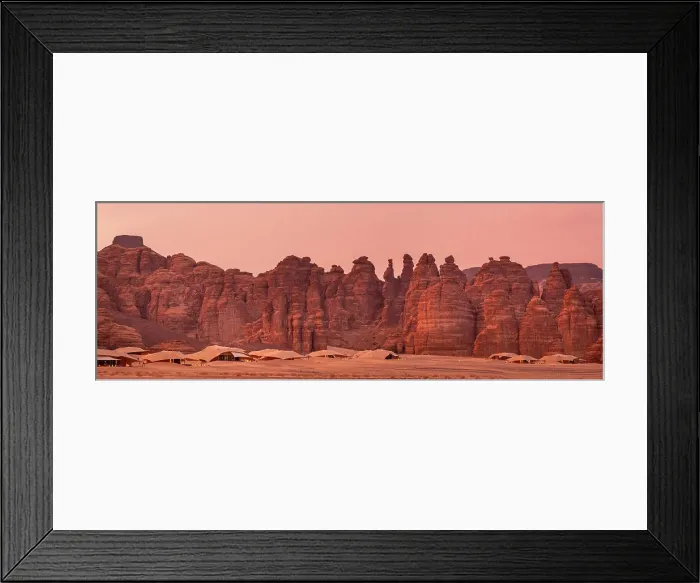 Framed Print : Banyan Tree resort, Ashar Valley, Al-Ula, Medina Province, Saudi Arabia