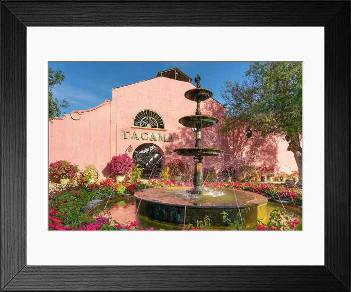 Framed Print : Water fountain with Tacama mansion in background, Tacama winery, Ica Province, Ica Region, Peru Framed Print : Water fountain with Tacama mansion in background, Tacama winery, Ica Province, Ica Region, Peru
