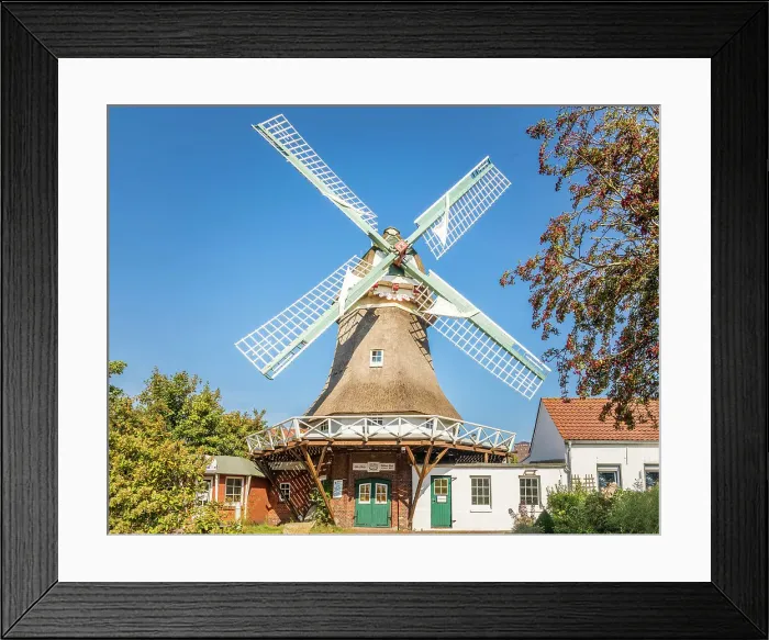 Framed Print : Historic island mill Norderney from 1862, East Frisian Islands, East Frisia, Lower Saxony, Germany Framed Print : Historic island mill Norderney from 1862, East Frisian Islands, East Frisia, Lower Saxony, Germany