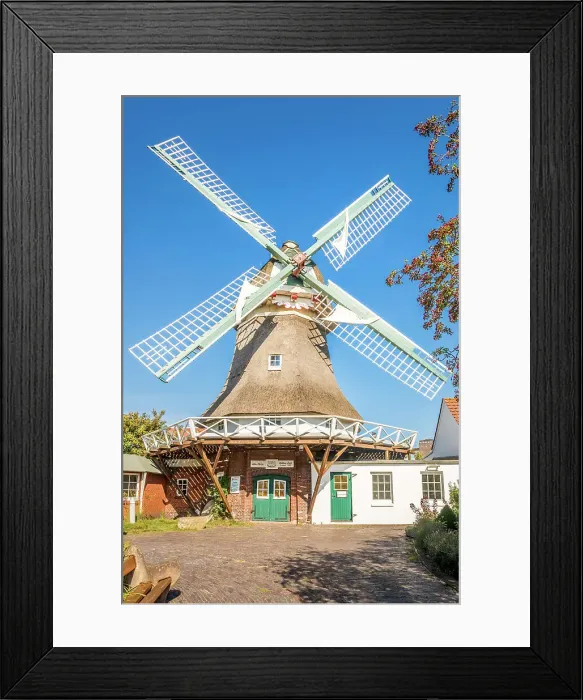 Framed Print : Historic island mill Norderney from 1862, East Frisian Islands, East Frisia, Lower Saxony, Germany Framed Print : Historic island mill Norderney from 1862, East Frisian Islands, East Frisia, Lower Saxony, Germany