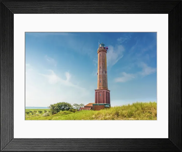 Framed Print : Lighthouse from 1874 on Norderney, East Frisian Islands, East Frisia, Lower Saxony, Germany Framed Print : Lighthouse from 1874 on Norderney, East Frisian Islands, East Frisia, Lower Saxony, Germany