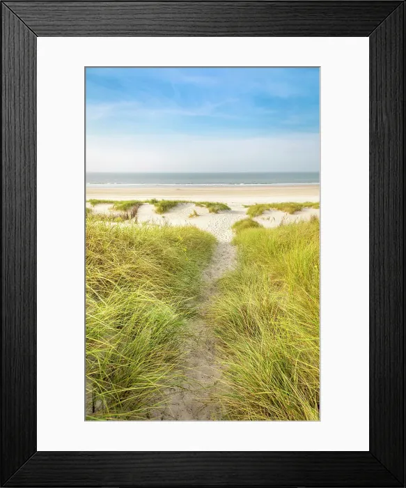 Framed Print : Sandy path in the dunes to the north beach of Norderney, East Frisian Islands, East Frisia, Lower Saxony, Germany Framed Print : Sandy path in the dunes to the north beach of Norderney, East Frisian Islands, East Frisia, Lower Saxony, Germany