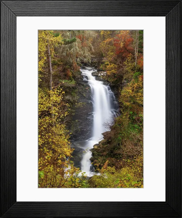 Framed Print : Falls of Moness, Birks of Aberfeldy, Perthshire, Scotland Framed Print : Falls of Moness, Birks of Aberfeldy, Perthshire, Scotland