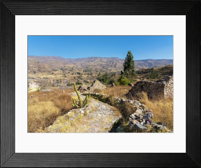 Framed Print : Ancient houses at archaeological site Uyo Uyo near Yanque, Canyon Colca, Yanque District, Caylloma Province, Arequipa Region, Peru Framed Print : Ancient houses at archaeological site Uyo Uyo near Yanque, Canyon Colca, Yanque District, Caylloma Province, Arequipa Region, Peru