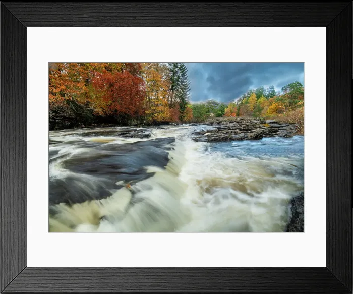 Framed Print : Falls of Dochart in Autumn, Killin, Perthshire, Scotland Framed Print : Falls of Dochart in Autumn, Killin, Perthshire, Scotland
