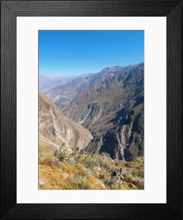 Framed Print : Colca River running through deep Canyon Colca, Caylloma Province, Arequipa Region, Peru Framed Print : Colca River running through deep Canyon Colca, Caylloma Province, Arequipa Region, Peru