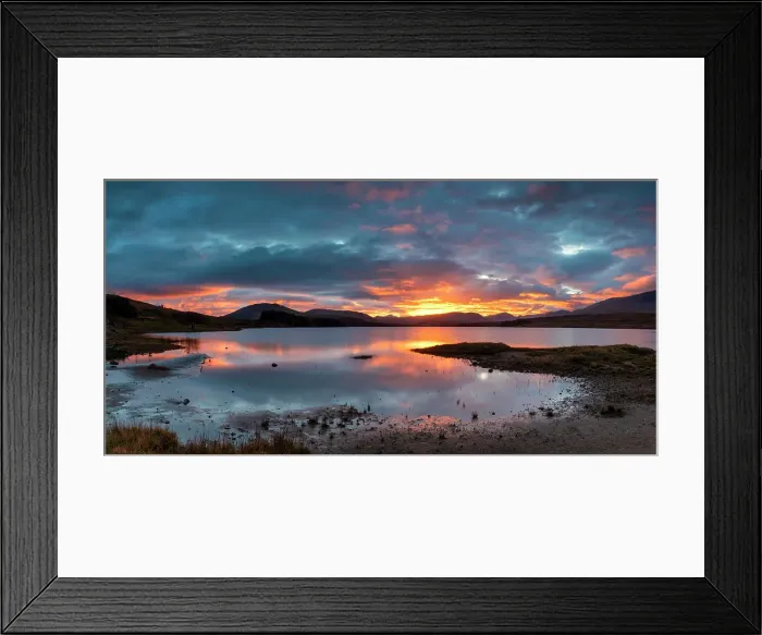 Framed Print : Sunset over Loch Tulla, Argyll & Bute, Scotland Framed Print : Sunset over Loch Tulla, Argyll & Bute, Scotland