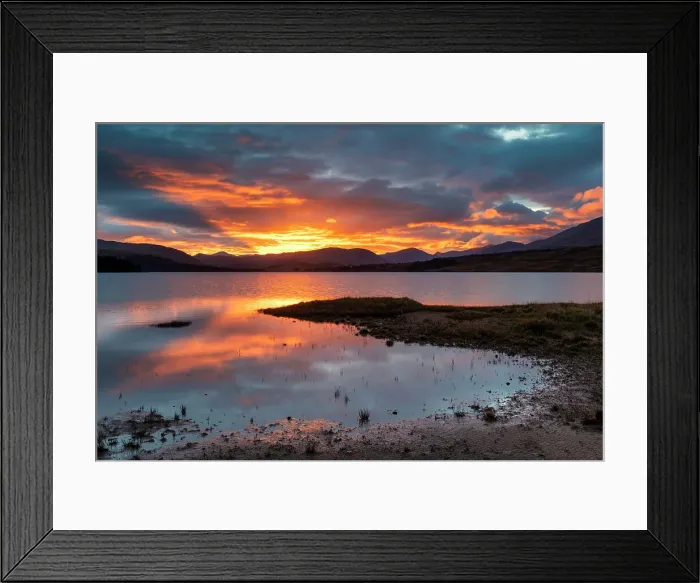 Framed Print : Sunset over Loch Tulla, Argyll & Bute, Scotland Framed Print : Sunset over Loch Tulla, Argyll & Bute, Scotland