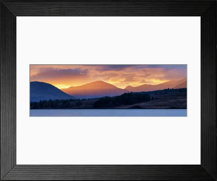 Framed Print : Sunset over Loch Tulla, Argyll & Bute, Scotland Framed Print : Sunset over Loch Tulla, Argyll & Bute, Scotland
