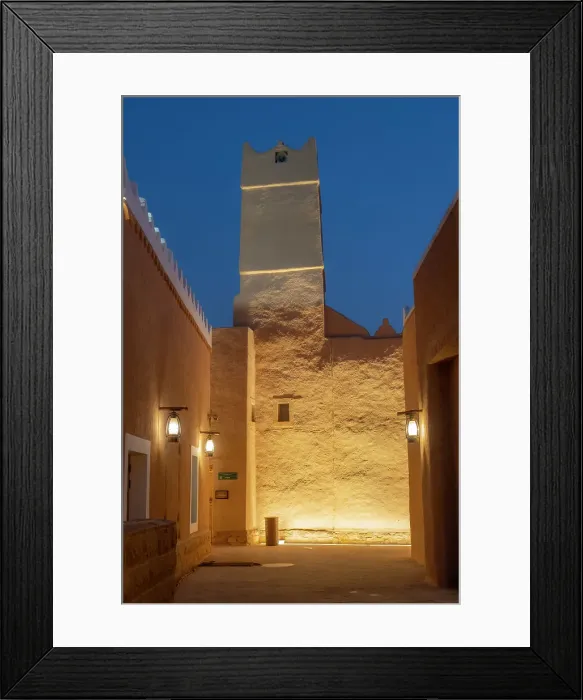 Framed Print : Mosque at Bujairi Terrace, Diriyah, Riyadh, Saudi Arabia Framed Print : Mosque at Bujairi Terrace, Diriyah, Riyadh, Saudi Arabia