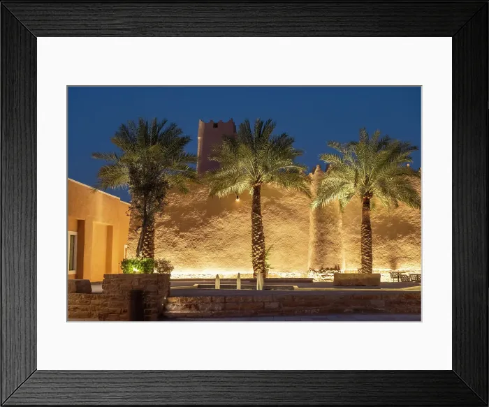 Framed Print : Mosque at Bujairi Terrace, Diriyah, Riyadh, Saudi Arabia