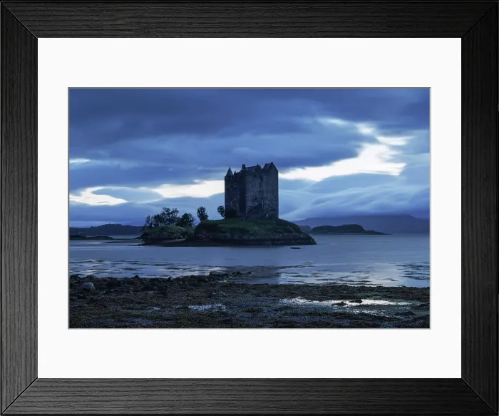 Framed Print : Castle Stalker on Loch Linnhe, Appin, Argyll & Bute, Scotland