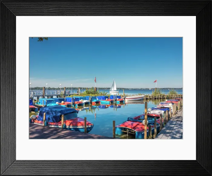 Framed Print : Small excursion boats on Lake Zwischenahner Meer, Bad Zwischenahn, Oldenburger Land, Lower Saxony, Germany Framed Print : Small excursion boats on Lake Zwischenahner Meer, Bad Zwischenahn, Oldenburger Land, Lower Saxony, Germany