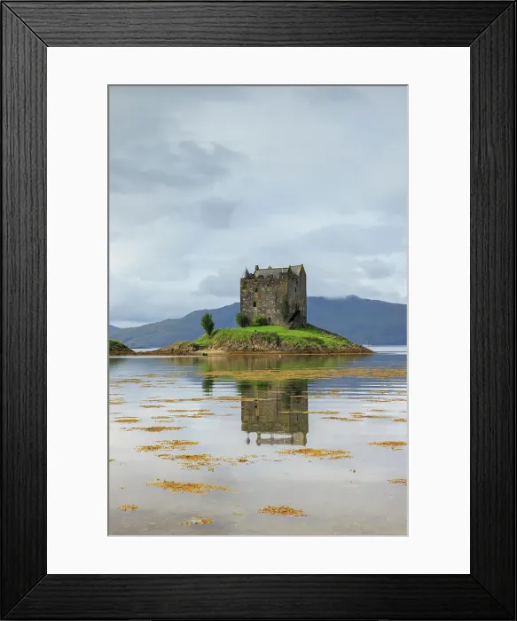 Framed Print : Castle Stalker on Loch Linnhe, Appin, Argyll & Bute, Scotland