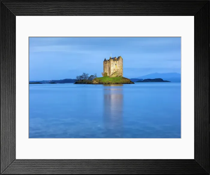 Framed Print : Castle Stalker, Loch Laich, Argyll and Bute, Scotland, UK Framed Print : Castle Stalker, Loch Laich, Argyll and Bute, Scotland, UK