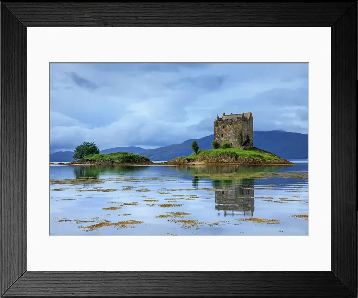 Framed Print : Castle Stalker on Loch Linnhe, Appin, Argyll & Bute, Scotland