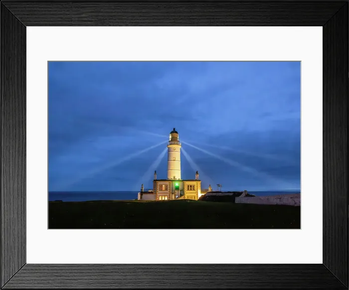 Framed Print : Corsewall Lighthouse in operation at night, Corsewall Point, Dumfries and Galloway, Scotland, UK Framed Print : Corsewall Lighthouse in operation at night, Corsewall Point, Dumfries and Galloway, Scotland, UK