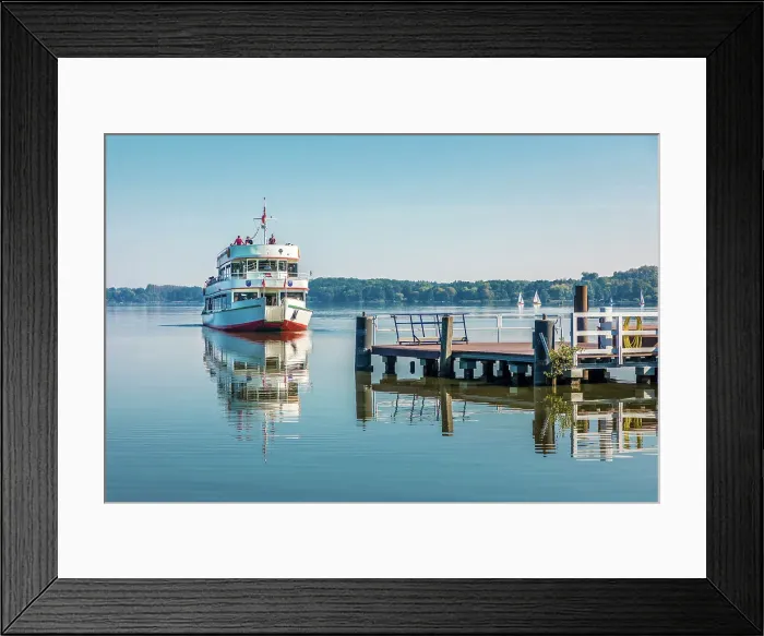 Framed Print : Excursion boat on Lake Zwischenahner Meer, Bad Zwischenahn, Oldenburger Land, Lower Saxony, Germany Framed Print : Excursion boat on Lake Zwischenahner Meer, Bad Zwischenahn, Oldenburger Land, Lower Saxony, Germany