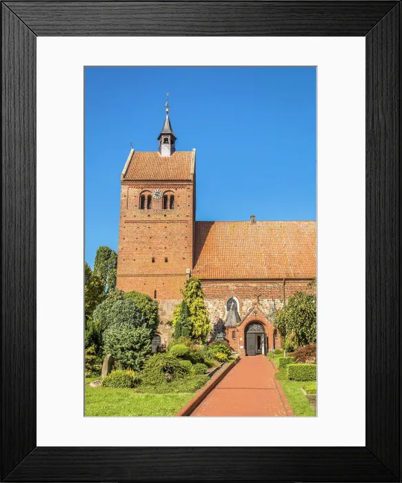 Framed Print : Historic St. Johannes Church, Bad Zwischenahn, Oldenburger Land, Lower Saxony, Germany Framed Print : Historic St. Johannes Church, Bad Zwischenahn, Oldenburger Land, Lower Saxony, Germany