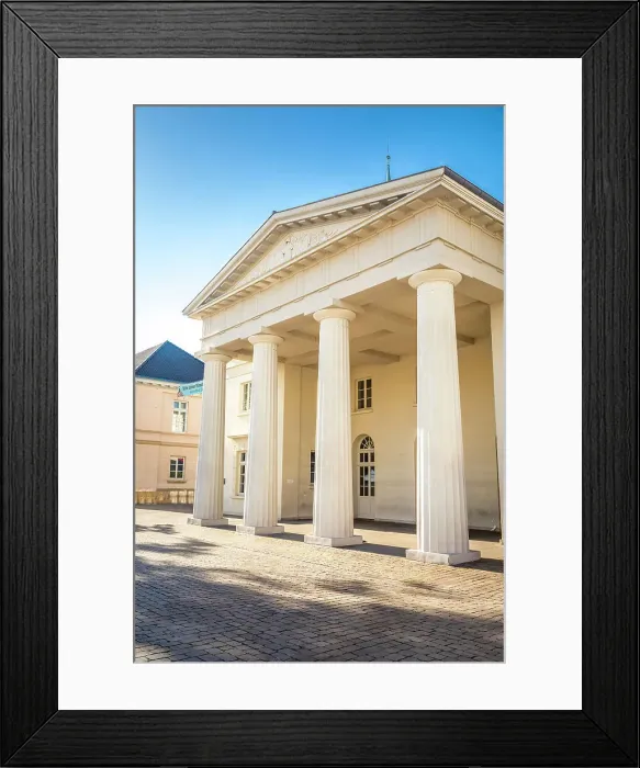 Framed Print : Former castle guard at castle square Oldenburg, Oldenburger Land, Lower Saxony, Germany Framed Print : Former castle guard at castle square Oldenburg, Oldenburger Land, Lower Saxony, Germany