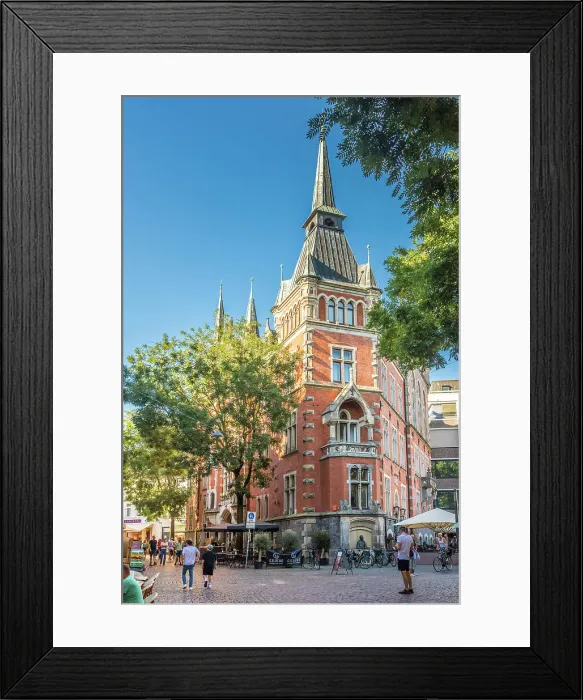 Framed Print : Old town hall in the old town of Oldenburg, Oldenburger Land, Lower Saxony, Germany Framed Print : Old town hall in the old town of Oldenburg, Oldenburger Land, Lower Saxony, Germany