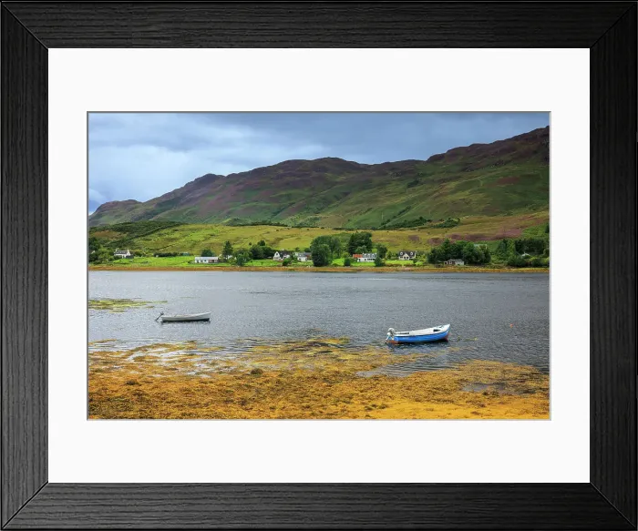 Framed Print : Boats on Loch Long, Dornie, Scotland