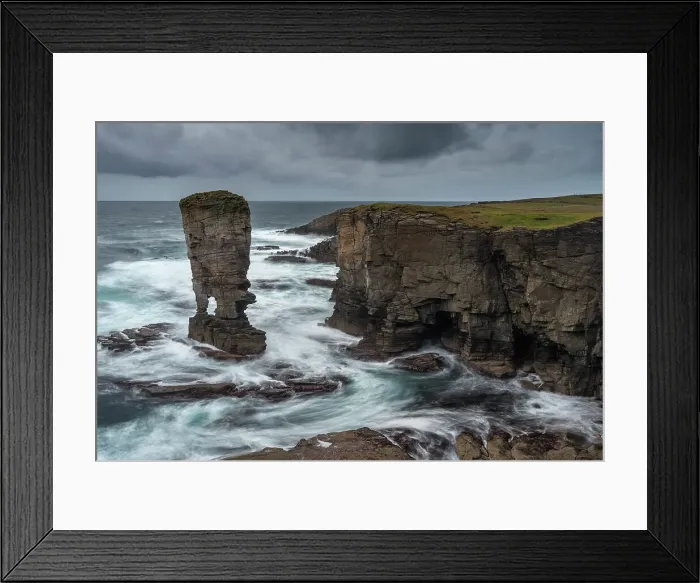 Framed Print : Yesnaby Castle Sea Stack on the wild west coast of Mainland, Orkney Islands, Scotland. Autumn (October) 2022 Framed Print : Yesnaby Castle Sea Stack on the wild west coast of Mainland, Orkney Islands, Scotland. Autumn (October) 2022