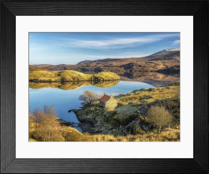 Framed Print : Abandoned croft alongside Loch Maraig, Isle of Harris, Outer Hebrides, Scotland Framed Print : Abandoned croft alongside Loch Maraig, Isle of Harris, Outer Hebrides, Scotland