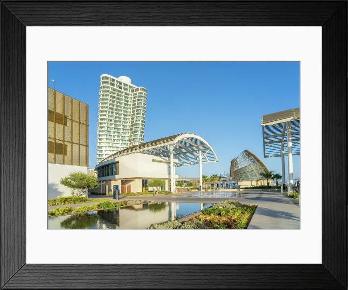 Framed Print : Ayia Napa Marina Fountain Square, Ayia Napa Marina, Ayia Napa, Cyprus