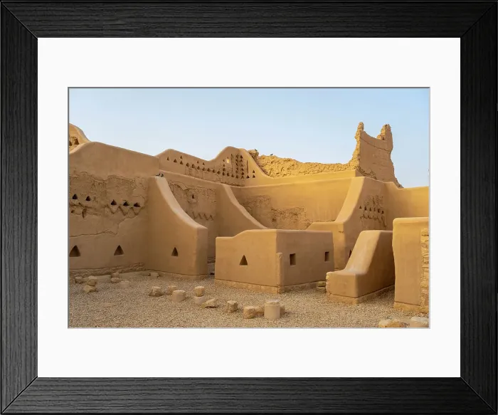 Framed Print : Restored mud brick buildings, At-Turaif World Heritage Site, Diriyah, Riyadh, Saudi Arabia Framed Print : Restored mud brick buildings, At-Turaif World Heritage Site, Diriyah, Riyadh, Saudi Arabia