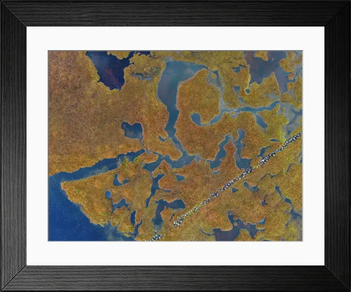Framed Print : Aerial View of Loch Etive Patterns, Argyll and Bute, Scotland Framed Print : Aerial View of Loch Etive Patterns, Argyll and Bute, Scotland