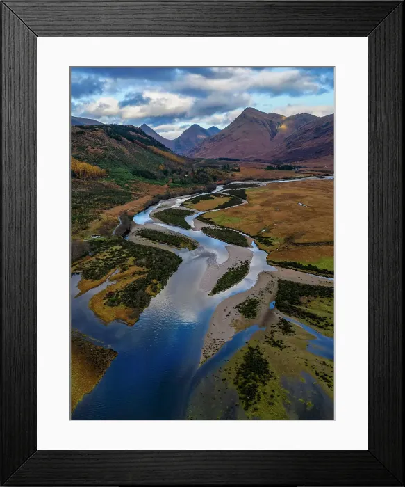 Framed Print : View over Glen Etive, Argyll and Bute, Scotland Framed Print : View over Glen Etive, Argyll and Bute, Scotland