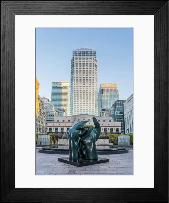 Framed Print : Cabot square featuring the sculpture Illusion by Helaine Blumenfeld, Canary Wharf, London, England, UK Framed Print : Cabot square featuring the sculpture Illusion by Helaine Blumenfeld, Canary Wharf, London, England, UK