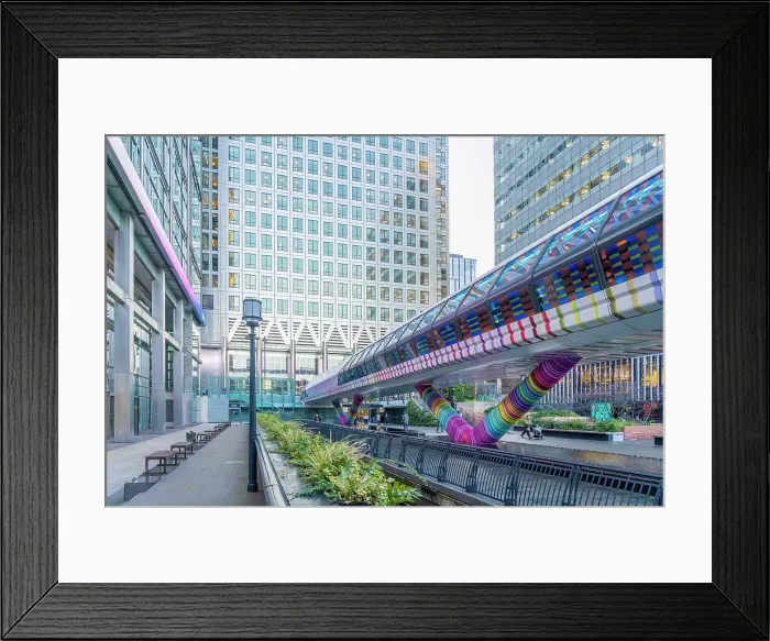 Framed Print : Adam's Plaza Bridge also known as Crossrail Place, Canary Wharf, London, England, UK Framed Print : Adam's Plaza Bridge also known as Crossrail Place, Canary Wharf, London, England, UK