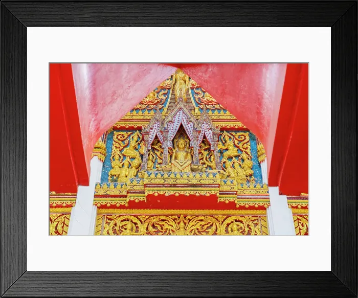 Framed Print : Chaithararam Temple also known as Wat Chalong, Chalong, Phuket, Thailand