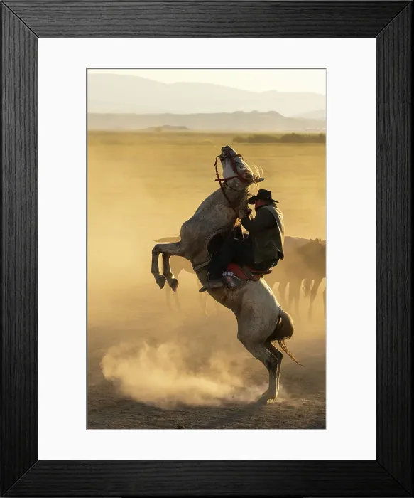 Framed Print : Cowboy prancing on horse at sunset, Hurmetci, Hacilar District, Kayseri Province, Cappadocia, Central Anatolia Region, Turkey Framed Print : Cowboy prancing on horse at sunset, Hurmetci, Hacilar District, Kayseri Province, Cappadocia, Central Anatolia Region, Turkey