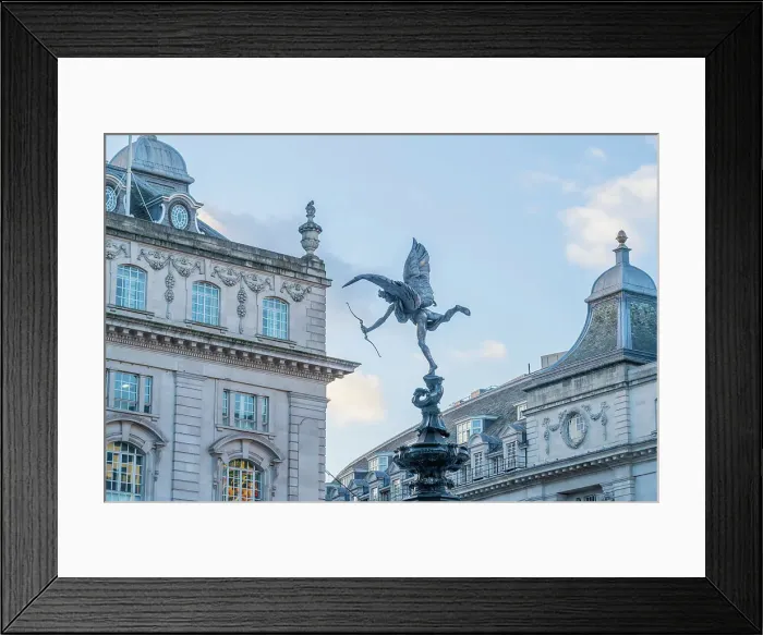 Framed Print : Eros statue also known as Anteros, Piccadilly Circus, London, England, Uk Framed Print : Eros statue also known as Anteros, Piccadilly Circus, London, England, Uk