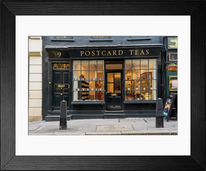 Framed Print : Postcard Teas shop, Mayfair, London, England, Uk Framed Print : Postcard Teas shop, Mayfair, London, England, Uk
