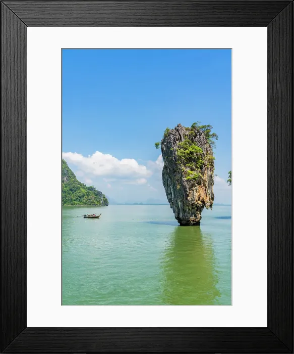 Framed Print : James Bond island also known as Khao Phing Kan, Phang Nga Bay, Ao Phang Nga National Park, Phuket, Thailand Framed Print : James Bond island also known as Khao Phing Kan, Phang Nga Bay, Ao Phang Nga National Park, Phuket, Thailand