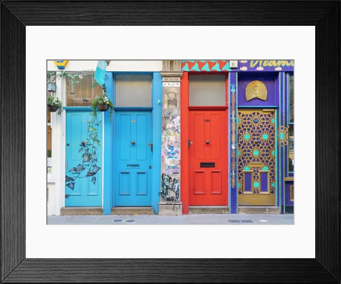 Framed Print : Doors, Shoreditch, London, England, UK Framed Print : Doors, Shoreditch, London, England, UK